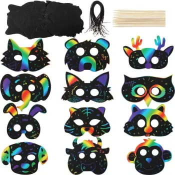 Rainbow Scratch Paper: The Creative Drawing Toy for Animal-Themed Parties