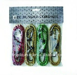 Diameter 7x32\"x4 pcs bungee cord with hook