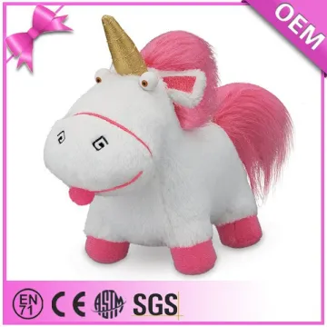 Factory wholesale white fluffy stuffed plush unicorn toy, oem unicorn plush toy