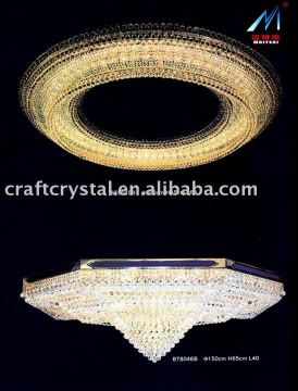 crystal ceiling light