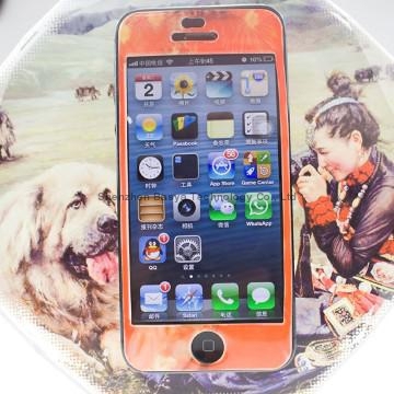 Heat transfer Dye phone case with adhesive injection for iPhone5