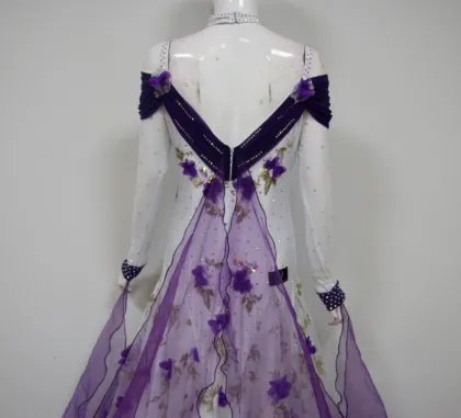 Purple ballroom dresses girls