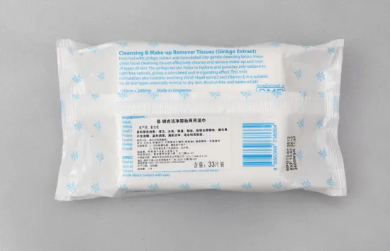 Plastic Back Seal Wet Wipes Packaging Bag , Gravure Printing