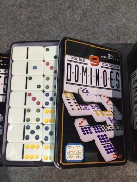Double 9 Dominoes Set In Tin Box