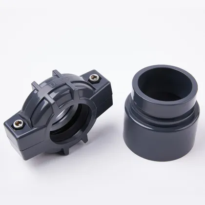 Industrial UPVC Grooved Pipe Coupling PN16 (Victaulic Style Rigid Joint, DN25-DN150)