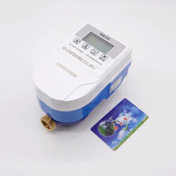 15mm IC Card Prepaid Water Meter with LCD Display and Agua Valve