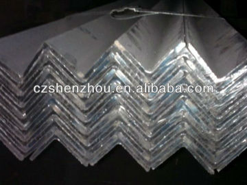Unequal angle steel with galvanized coating