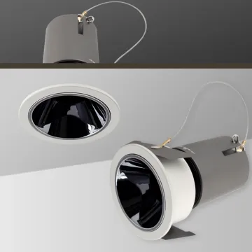 Dimming 12w CRI90 3500K Round LED Recessed Downlight