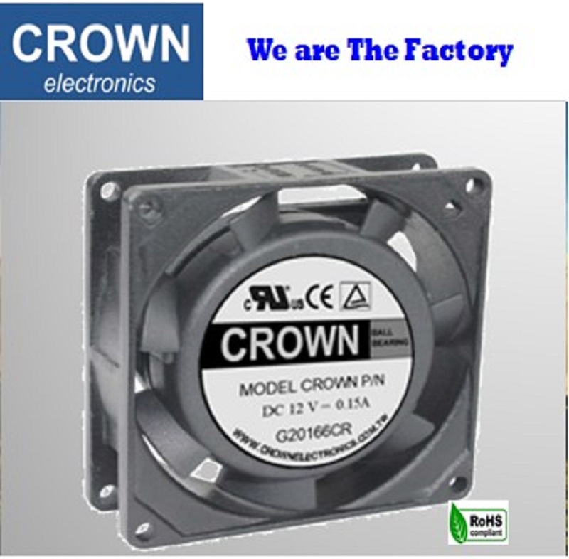 Crown 8025 Server 3 DC -Fan für Zubehör