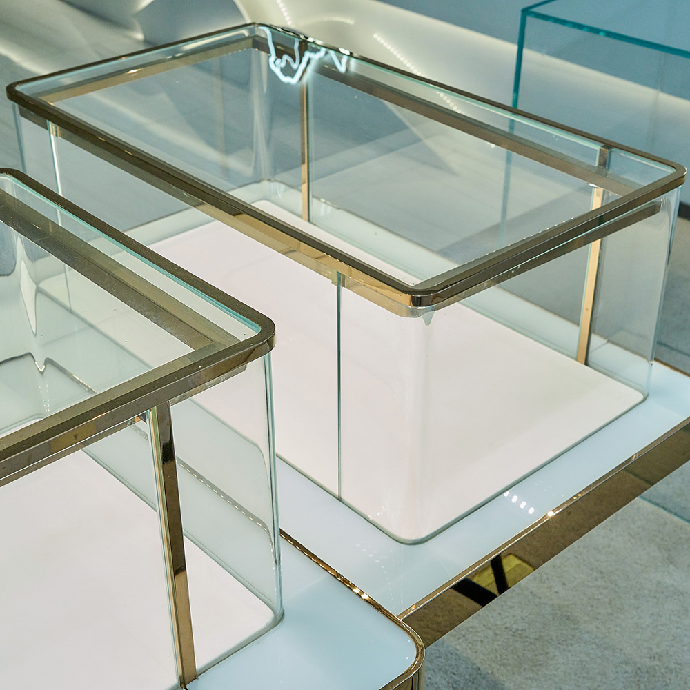 Gold Jewelry Display Cabinet