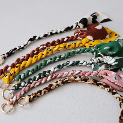 Handmade Fabric Mobile Phone Straps and Accessories: Including Leopard Print Handbag Straps, Versatile Scarves, and Handy Cell Phone Holders