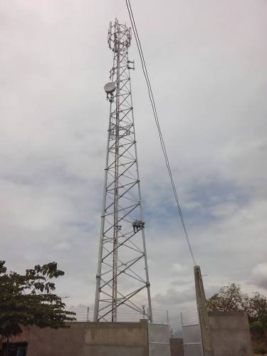 triangle tubular GSM Tower