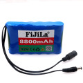 100% original 12V battery pack 8.8Ah 18650 Rechargeable Lithium Ion battery pack capacity DC 12.6V 8800mAh CCTV Cam Monitor