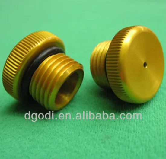 brass knurled head decorative nut