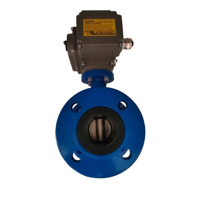 Van bướm mặt bích điện chính xác