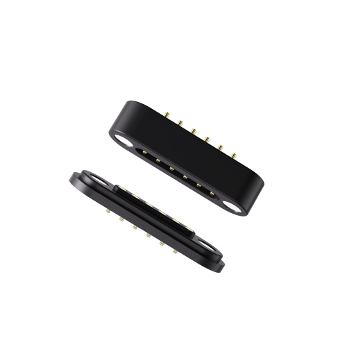 6 핀 블랙 자기 커넥터-여성