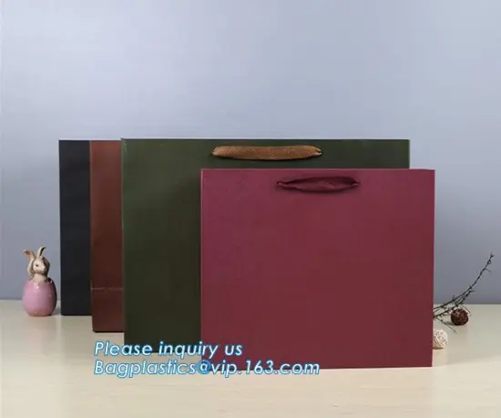 Recycled custom hair extensions packaging shopping bag gift paper bags with your own logo, Paper Purse Gift Bags