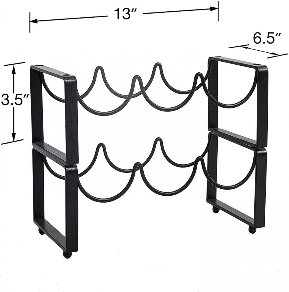 2 Tier Metal Wine Racks Countertop