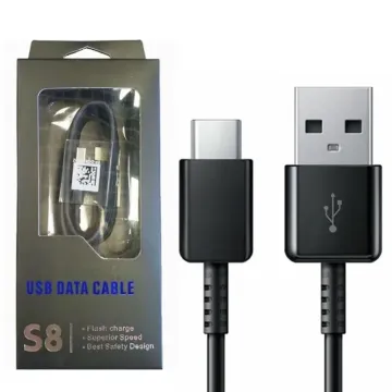USB Type C Fast Charger Cable 1.2M 2A for Samsung Galaxy S8/S8 Plus - Retail Box
