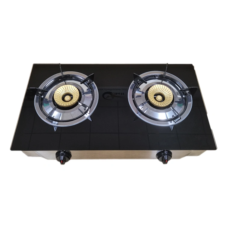 Suppliers for Cooking Gas Burner Double Burners Glass Panel