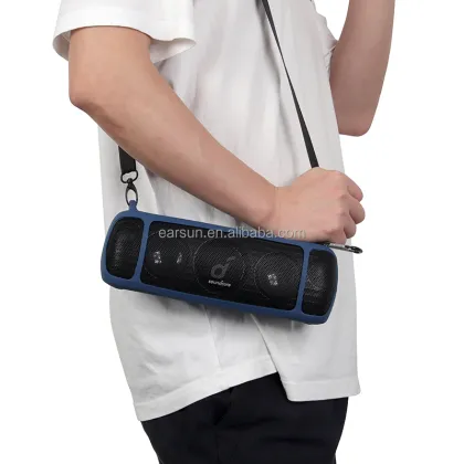 Anker Soundcore Motion+ Portable Speaker Silicone Carrying Case with Free Shipping, Shoulder Strap & Carabiner Included