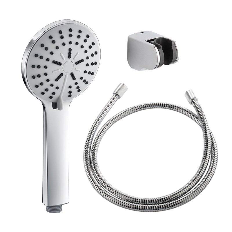 pulvérisateur de douche push chrome avec crochet