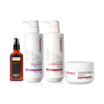 Argan Oil &amp; Collagen과 함께 Pallamina 성인 헤어 케어 세트
