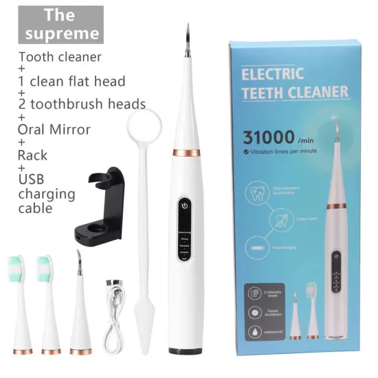 Popular Electric Toothbrush with Rechargeable Battery and Replacement Toothbrush Heads for Daily Oral Care