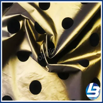 OBL20-2105 Flock Printing Nylon Fabric For Down Coat