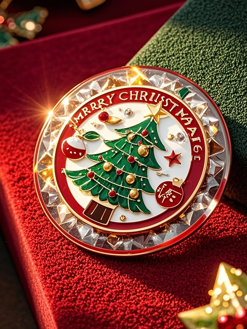 Plexiglass Christmas Tree Badge