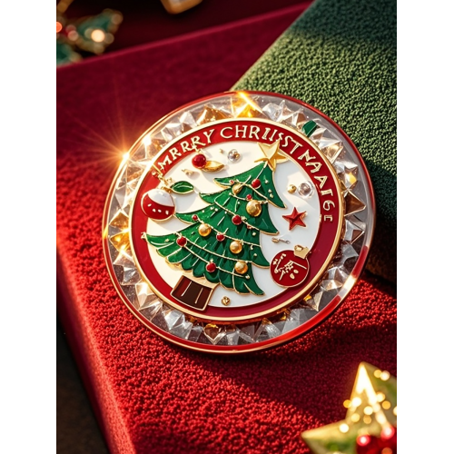 Plexiglass Christmas Tree Badge