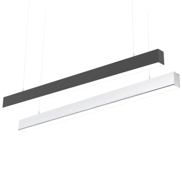 Luz colgante LED de aluminio en blanco y negro moderno para la isla de cocina y cena