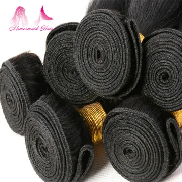 7A Brazilian 100% Remy Human Hair Body Wave Bundles 30Inch Natural Black