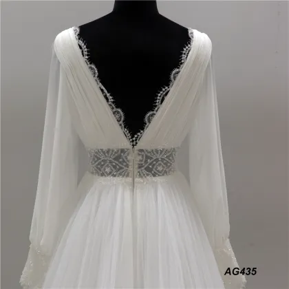 wedding dress bridal gowns long sleeve
