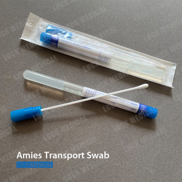 Swab de transporte com dica de viscose no tubo CE