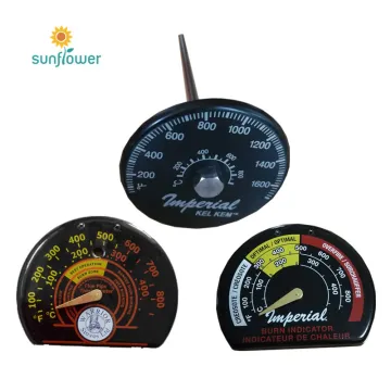 Magnetic Fireplace Thermometer: Accurate Oven and Stove Temperature Meter for Wood Burning Stoves