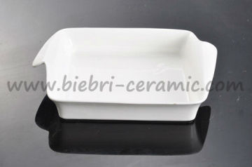 rectangular shaped porcelain bowls for hotel and restaurant
