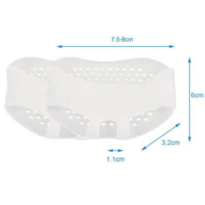 Silicone Gel Padded Forefoot Insoles Honeycomb High Heel Shoes Pad Gel Insoles Breathable Health Care Massage insoles for feet