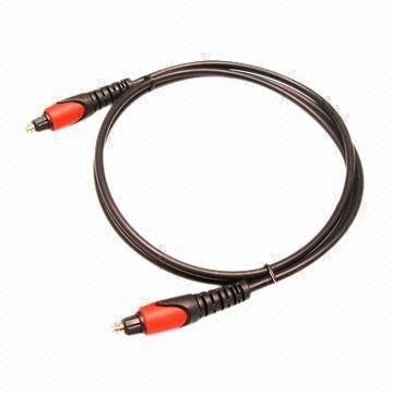 Fiber optik ses kablosu çift renkli slink ve tipi fiş