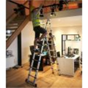 Portable Multi-Purpose Folding A Frame Ladder with Hinges
