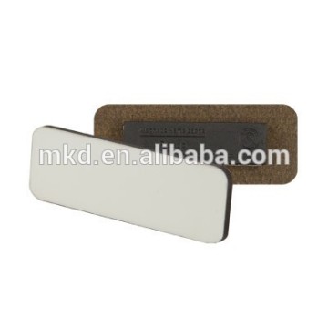 Meikeda Small Retangular sublimation Name Tag with magnet