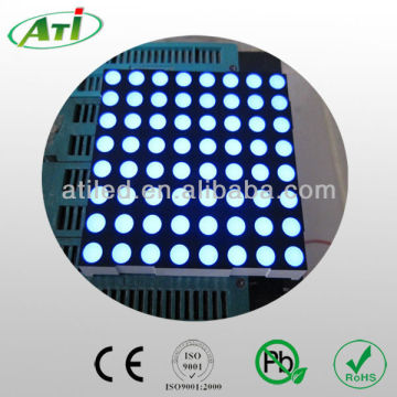 0.7 inch 8*8 dot matrix led display, blue dot matrix