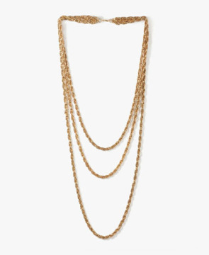 Semplice multistrato 18 k oro Collana catene rinfuse