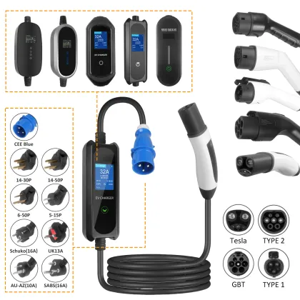Schuko Plug IP66 TESLA Portable Electric Car Charger
