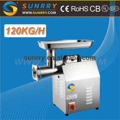 Meat grinder S/S body gears of meat grinder capacity 120kg/h stainless steel manual meat grinder for CE (SY-MM12 SUNRRY)