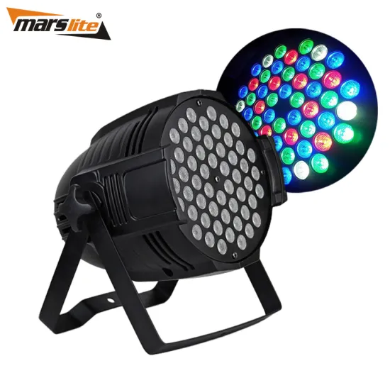 54 LED PAR Luces de Escenario DMX512 RGB Para Disco y DJ