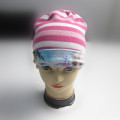 Children Patent Print Knitted Beanie