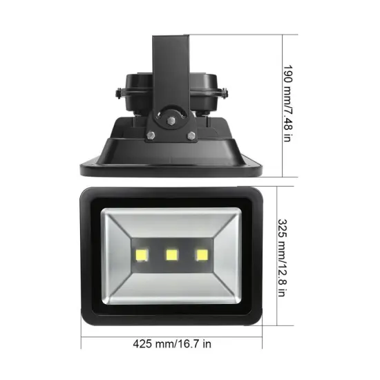 Customizable Aluminum Outdoor LED Flood Light, Chip Type, Suitable for Stadiums and Pathway Street Lamps