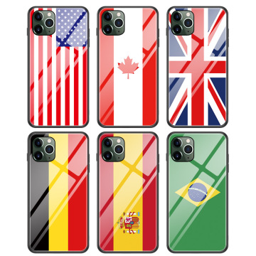 US Germany UK Flag Print iPhone13promax Covers Plastic