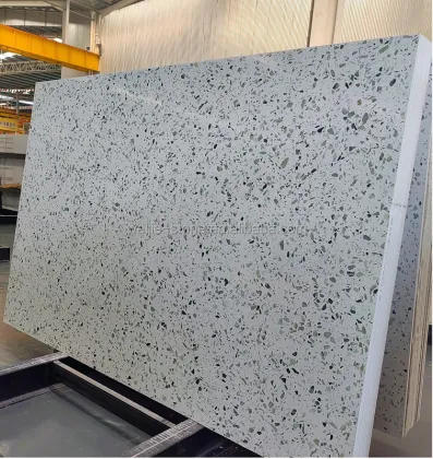 High Quality Brown Artificial Terrazzo Stone for Kitchen Countertops